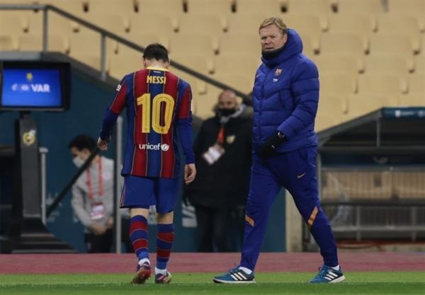 کومان: مطمئن نیستم که مسی در بارسلونا بماند، به باشگاه گفتم دلخوری لئو مشکل من نیست